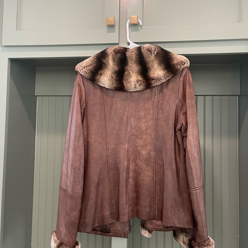 Chosen collection, leather jacket, size small